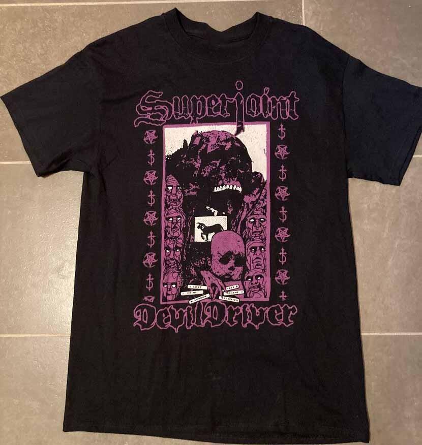 Superjoint Ritual Devildriver Poster Shirt Black Unisex S-5XL 1V0890 XL