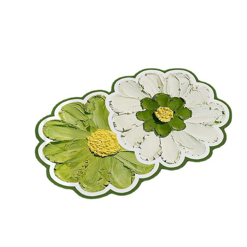 Small Fresh Flowers Diatom Mud Mat Home Bathroom Cute Flower Non-slip Mat Bathroom Absorbent Quick Drying Mat