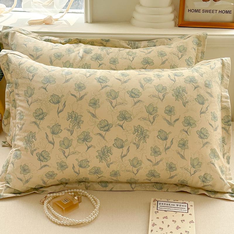 100% Baumwolle Kissenbezug Set - Zwei Stück: Einzeln 40x60cm, Extra Groß 48x74cm, Kernbezug 50x80cm