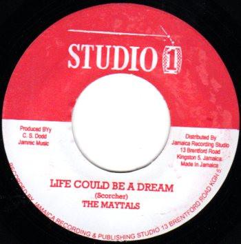 7inch Record MAYTALS / BRENTFORD ALL STARS - Life Could Be A Dream / Love At Fir NONE Studio One 2013 Jamaica Reggae, Ska & Dub Used