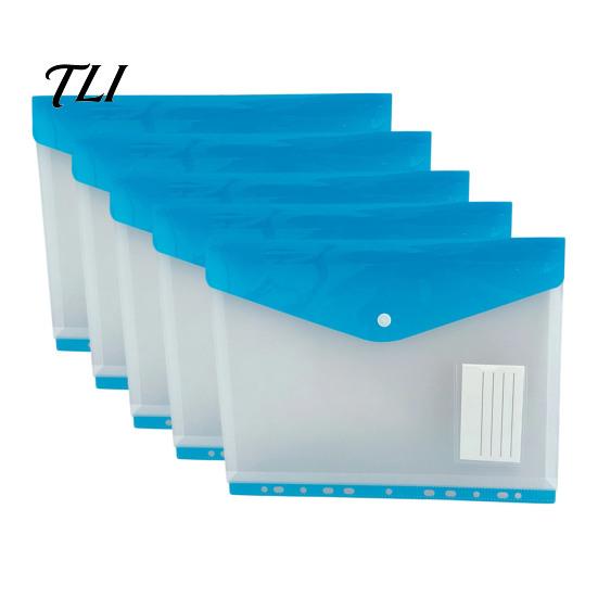 Waterproof Document Case 11 Hole Expanding File Pockets, Reusable PP Sleeves, Transparent Mesh Pouch Organizer Bag for Home Office And School Card
