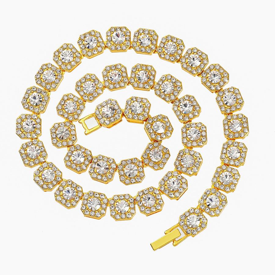 

Iced Sugar Sapphire Cuban Chain Light Luxury Necklace for Men & Women