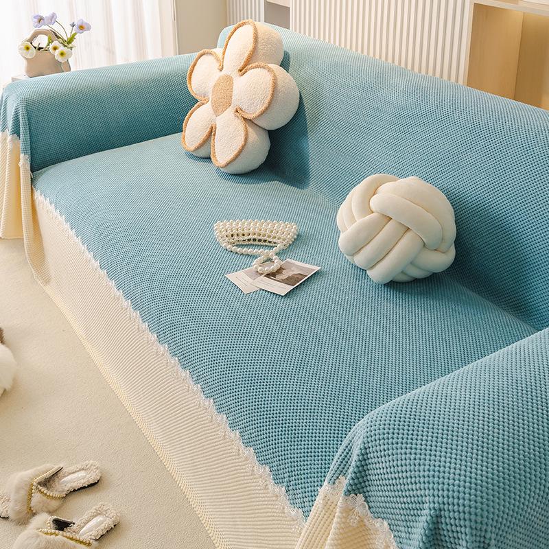4 Season Anti Slip Sofa Towel Anti-cat Scratch Cloth Sofa Cover Teddy Velvet Waterproof Multi-functional Sofa Cover Cloth Towel