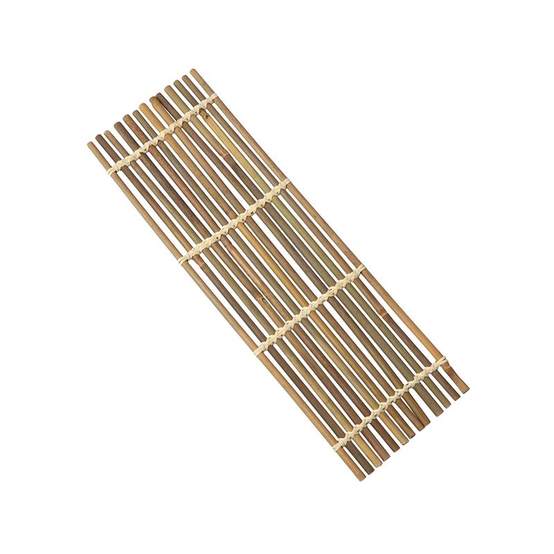 1PC Table Mat Unique Tea Cup Mat Natural Sushi Decorative Plate Tea Ceremony Pattern Color Natural Random
