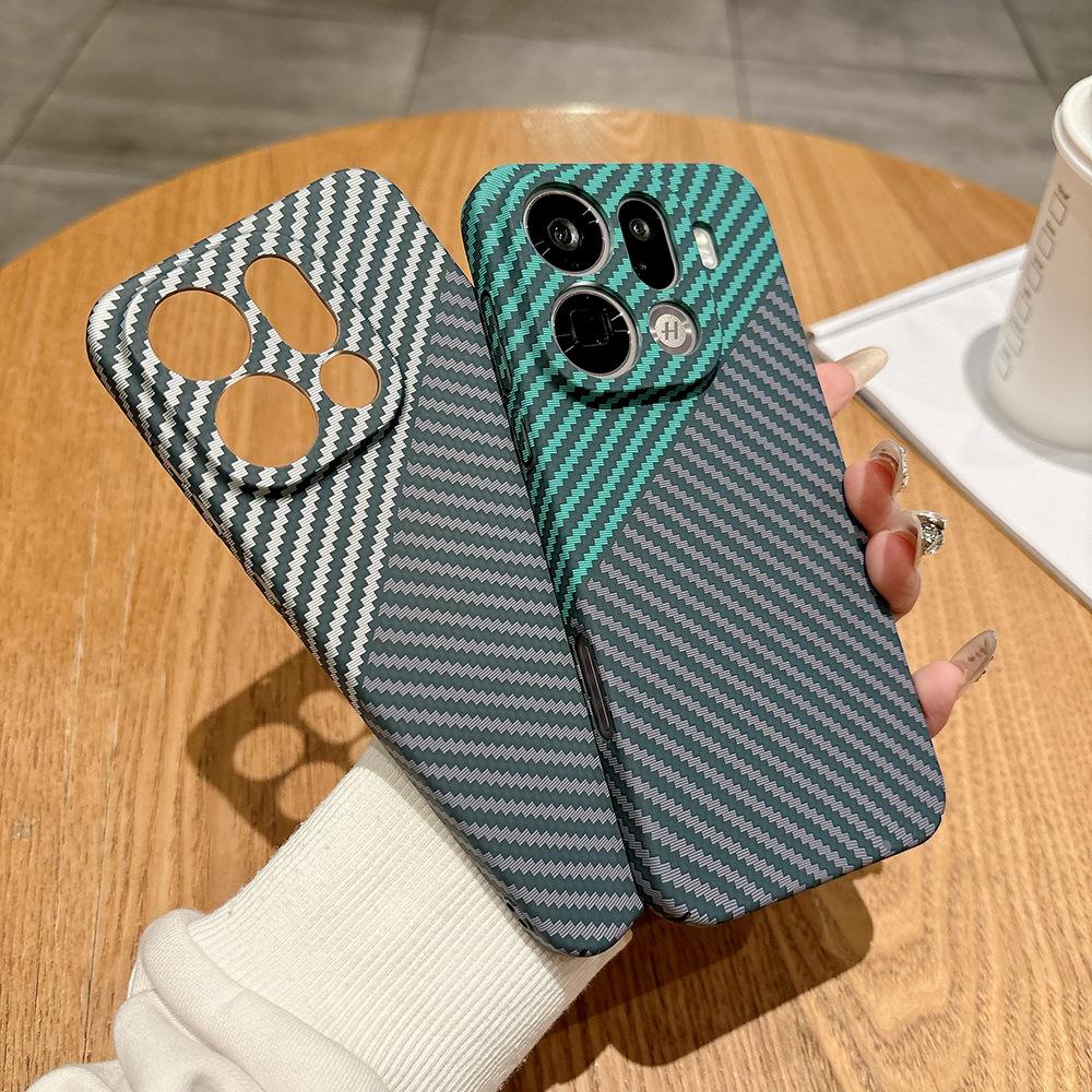 Applicable To OPPOFindX9pro Mobile Phone Case X8pro Skin Feeling Carbon Fiber Pattern FindX9 Anti-drop X8s Protective Case