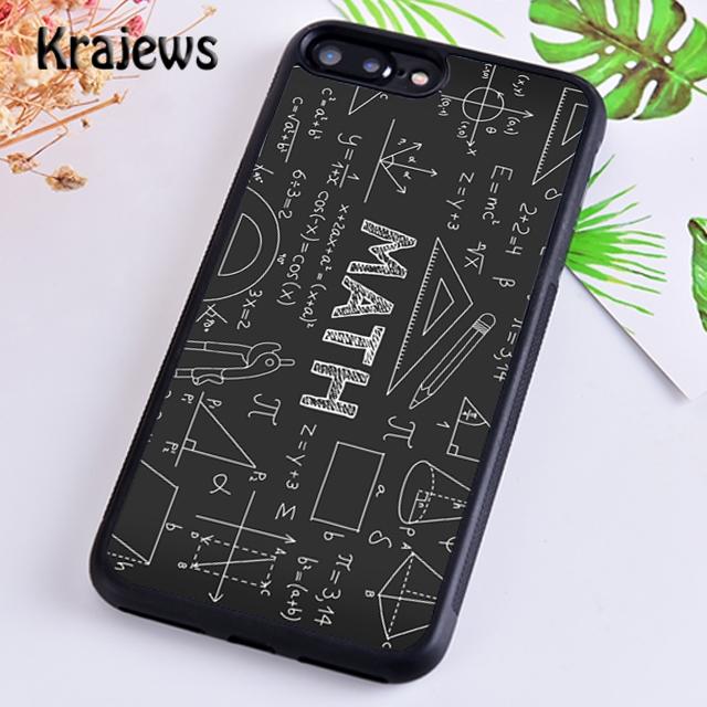 Krajews Math Formulas of Rubber Equations Phone Case Cover For iPhone 17 Air 16 15 14 plus 12 13 pro max Fundas