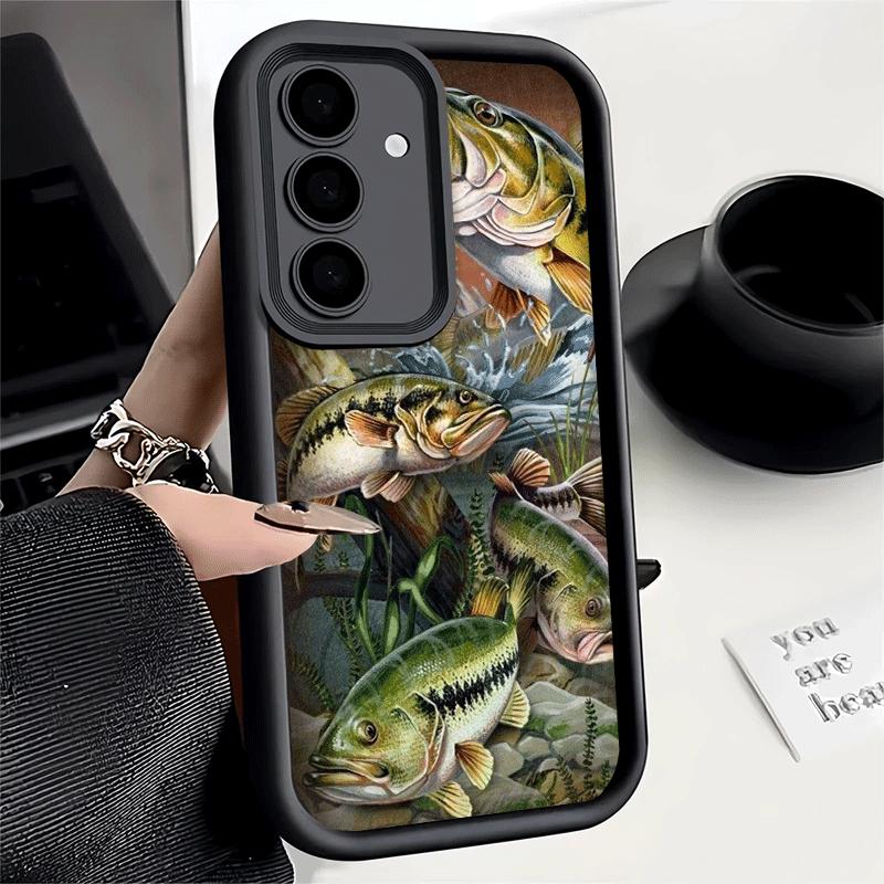 Phone Case for Samsung Galaxy A17 A16 A15 A14 A13 Carp Fish Fishing Rod A56 A36 A26 A55 A35 A25 A54 A34 A24 A53 A33 A23 A07 A06