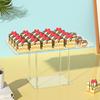 3Pcs/Set Cupcake Dessert Table Display Set Easy Assembly Versatile Design Transparent Dessert Pastry Food Treat Tier Cookie Dessert Platter