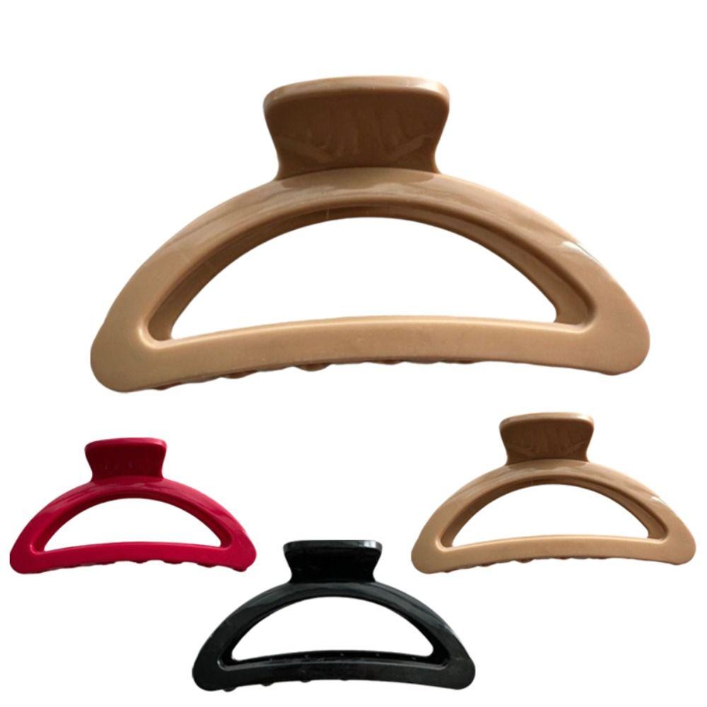 Flexible Unsnappable Hair Claw Clips Anti Collision Protection Non-Slip Ponytail Hairpins Soft Silicone Comfortable Shark Clip