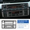 Real Soft Carbon Fiber Center Console Trim for BMW E46 AC & CD Button Panel, Glossy Anti-Scratch Easy tall Upgrade