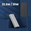 DIY Batery Charging Case Enclosure for 1260110 Polymer Battery PD 22.5W Digital Display Type-C USB1/2 Micro-USB Ports