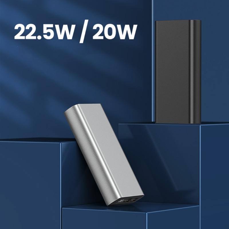 DIY Batery Charging Case Enclosure for 1260110 Polymer Battery PD 22.5W Digital Display Type-C USB1/2 Micro-USB Ports