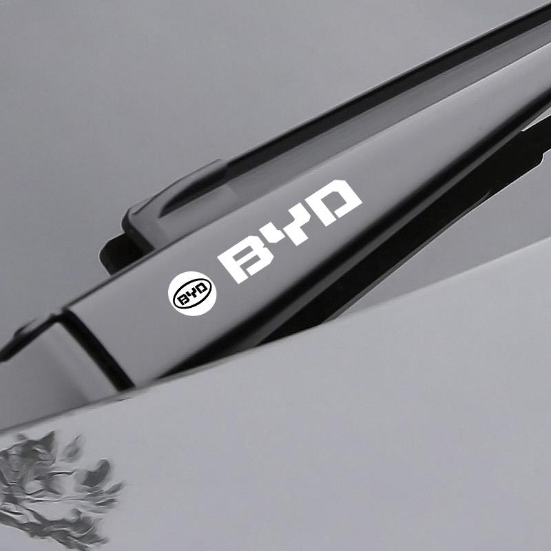 4Pcs Car Door Handle 3D Stickers Tire Rear View Mirror Decals Decoration For BYD F3 E6 Yuan Plus Atto F0 G3 I3 Ea1 Song Max Tang