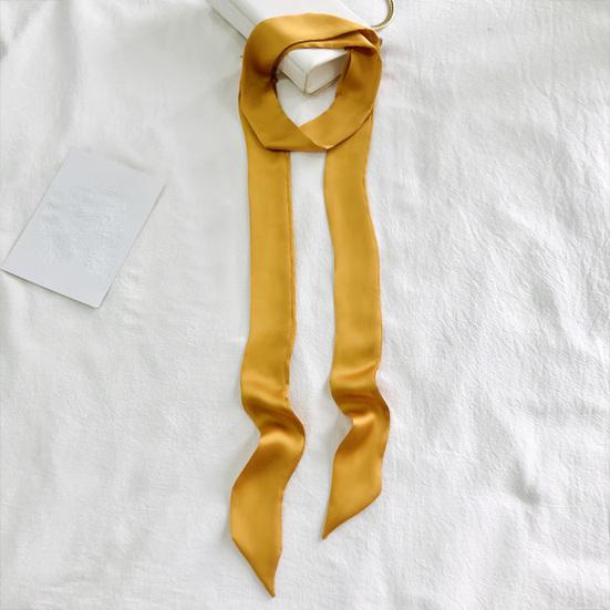 Foulard di Seta Raso Liscio Monocolore Stretta Fascia per Capelli Tocco Morbido Fascia per Capelli da Donna Sciarpa Accessorio di Moda