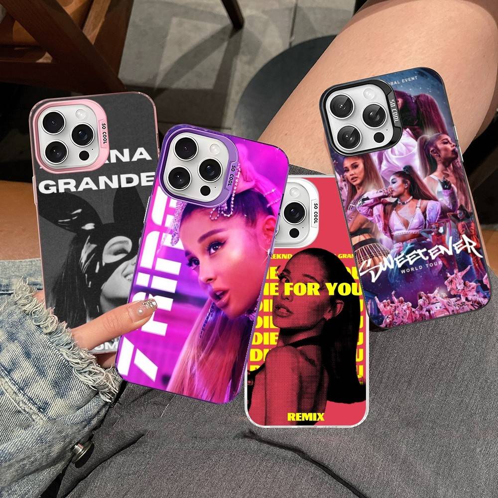 Pop Singer A-Ariana G-Grande Phone Case For IPhone 17 16 15 14 13 12 11 Pro Max Plus Pro Colorful Shell