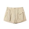 GREEN BELT Women's Tencel Linen A-line Cargo Shorts