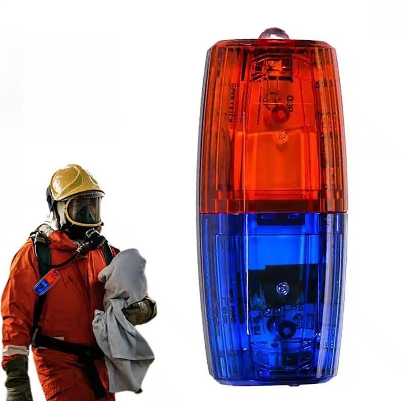 LED Red Blue Caution Emergency Police Light Flashing USB Rechargeable Shoulder Lamp Shoulder Warning Safety Torch Bike Tail Lamp
