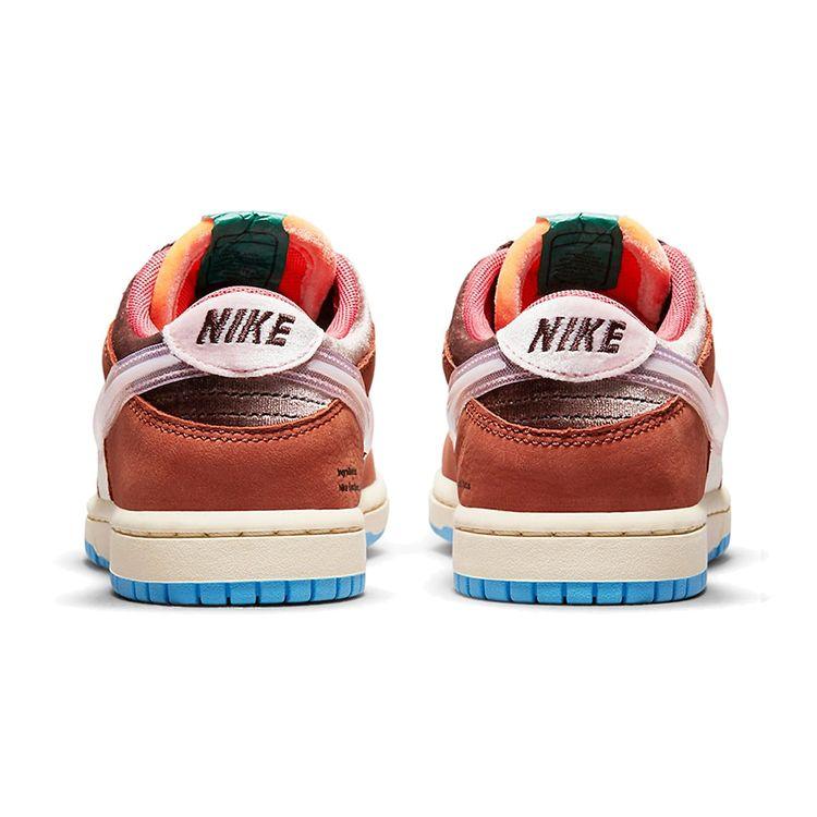 Social Status x Nike Dunk Low PS Chocolate Milk Kids Sneakers Tan Canvas Mid-Soft-Pink DM3349-700