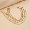 4PCS Minimalist Gold Snake Bone Chain Bracelet Set, Trendy Layered Jewelry, Fashion Holiday Gift Accessories for Women