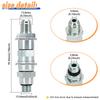 Fuel Check Valve Regulator 23535129 For Detroit Diesel Series 60 14.0L Engine M14x1.5 Male X 5/8-18 Pipe