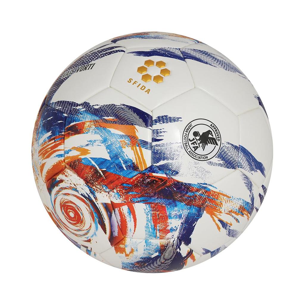 Certified Soccer SFIDA VAIS VORTI Soccer Size [JFA Ball] Jr. Ball, 4, White/Blue