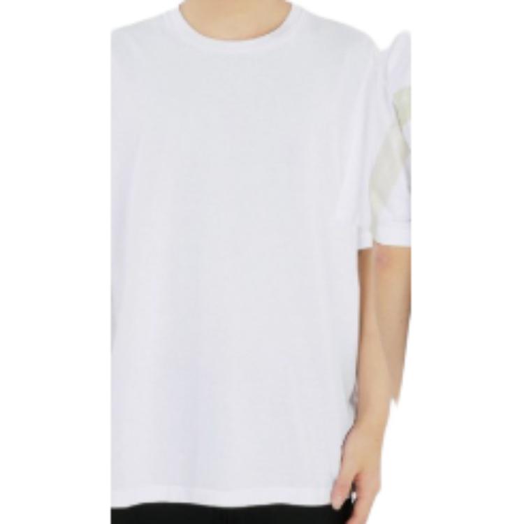 Stone Island Letter Logo Round Neck Short Sleeve T-Shirt Unisex T-Shirts White 80152RC86-V0001