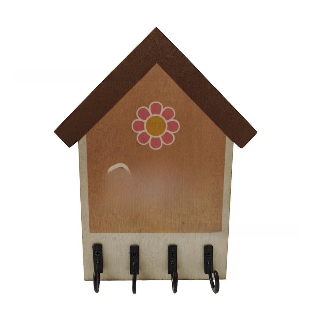 Rustic House Shape Wall Hanger With Home Sign For Wall Decor Gift