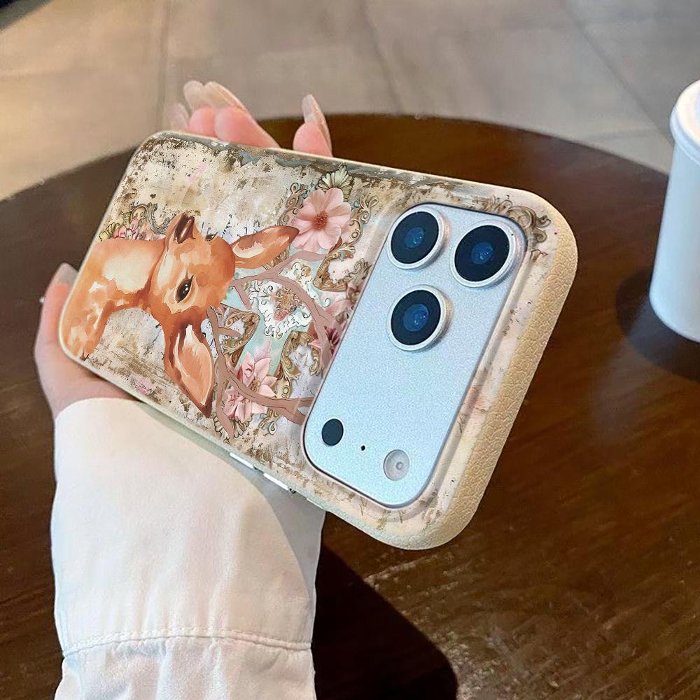 A Deer Phone Case For IPhone 17 Pro Max 17Air 11 13 12 14 15 16 Plus Soft Silicone Senior Cover Case 15pro Case
