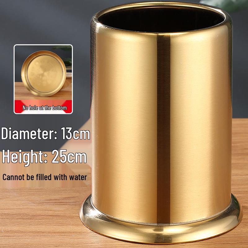 Stainless Steel and Bamboo Skewer & Chopstick Holder