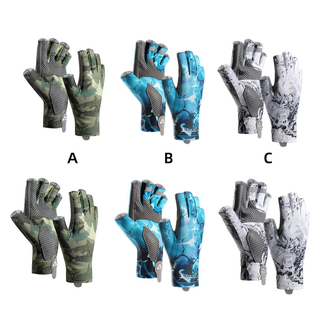 Fishing Gloves Fishing Equipment Breathable Fingerless Fishing Gloves Motorcycle Gloves Climbing Hiking Cycling Gloves