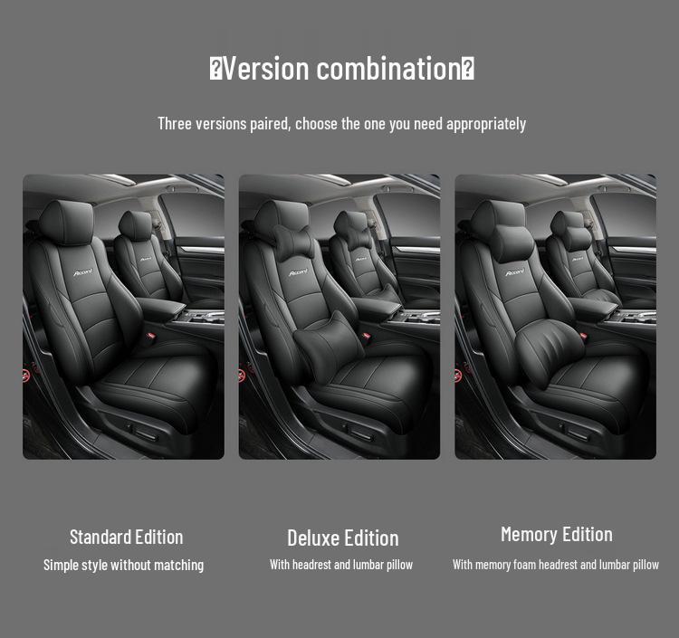Accord Tenth Gen Leather Seat Cushion - Universal Fit, Four Seasons, Five-Seat.