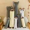 50-130cm Kawaii Soft Stuffed Toy Giant Size Long Cat Plush Pillow Plushies Squishy Sofa Cushion Decor Birthday Gifts for Boys