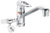 Kakudai Single Lever Mixing Faucet Water Diversion (with Cock) 117-053