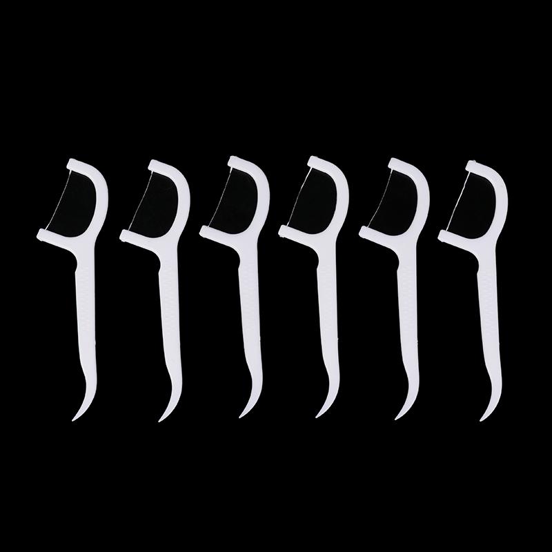 1000Pcs Dental Toothpicks Disposable Dental Floss With Handle Teeth Cleaning Tools Portable Oral Hygiene Care Supplies