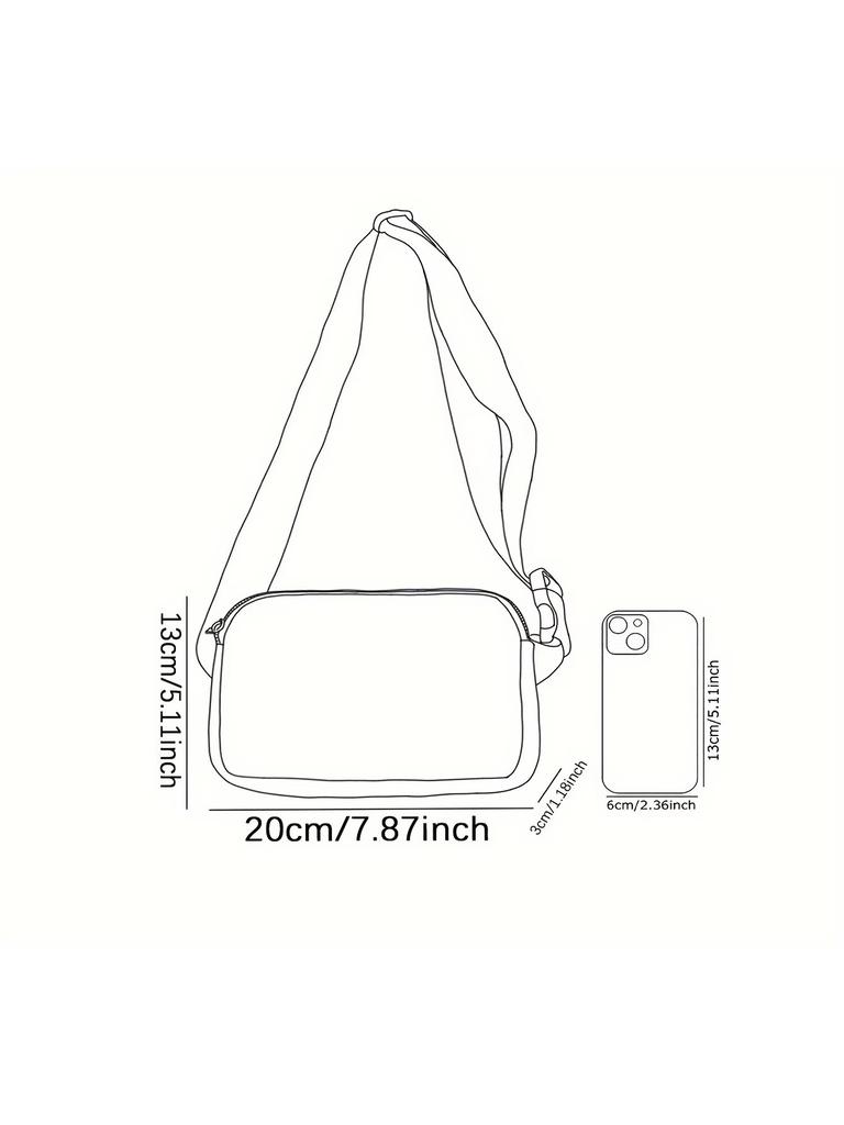 1pc, Butterfly Star Adjustable Crossbody Bag, Neutral Sports Waist Bag, Suitable for Running