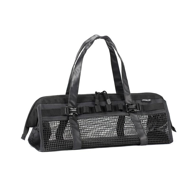 

Outdoor Mesh Ground Stake Storage Bag Waterproof and Washable Made of Thick Rubber Mesh Ultra-large Capacity Storage Bag. чёрный
