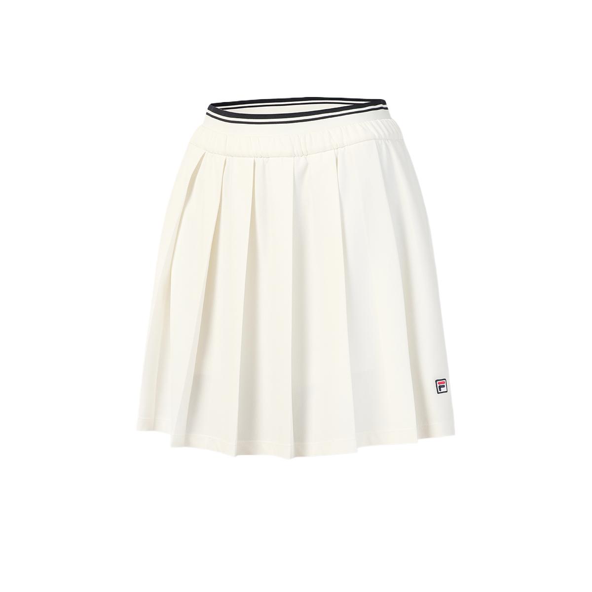 

FILA Comfortable Solid Color Soft Casual Tennis Skirt Women skirts A11W623339FWT S