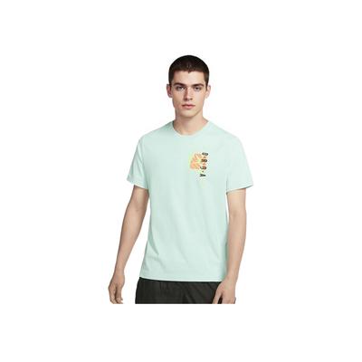 Alphabet Logo Print Casual Sports Short Sleeve T-Shirt Men Tops Light-Green CZ8391-307