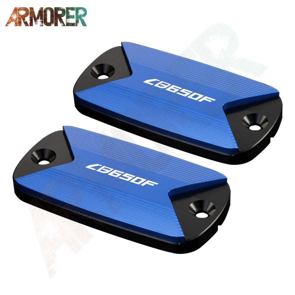 Motorcycle Aluminum CNC Aluminum Front Brake Fluid Tank Cap Fluid Reservoir Cover For HONDA CB650F CB 650F CB650 F 2016