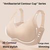 Big Breasts Look Small Nude and Comfortable Bra Seamless No-rims Breast-locking and Fat-locking Underwear