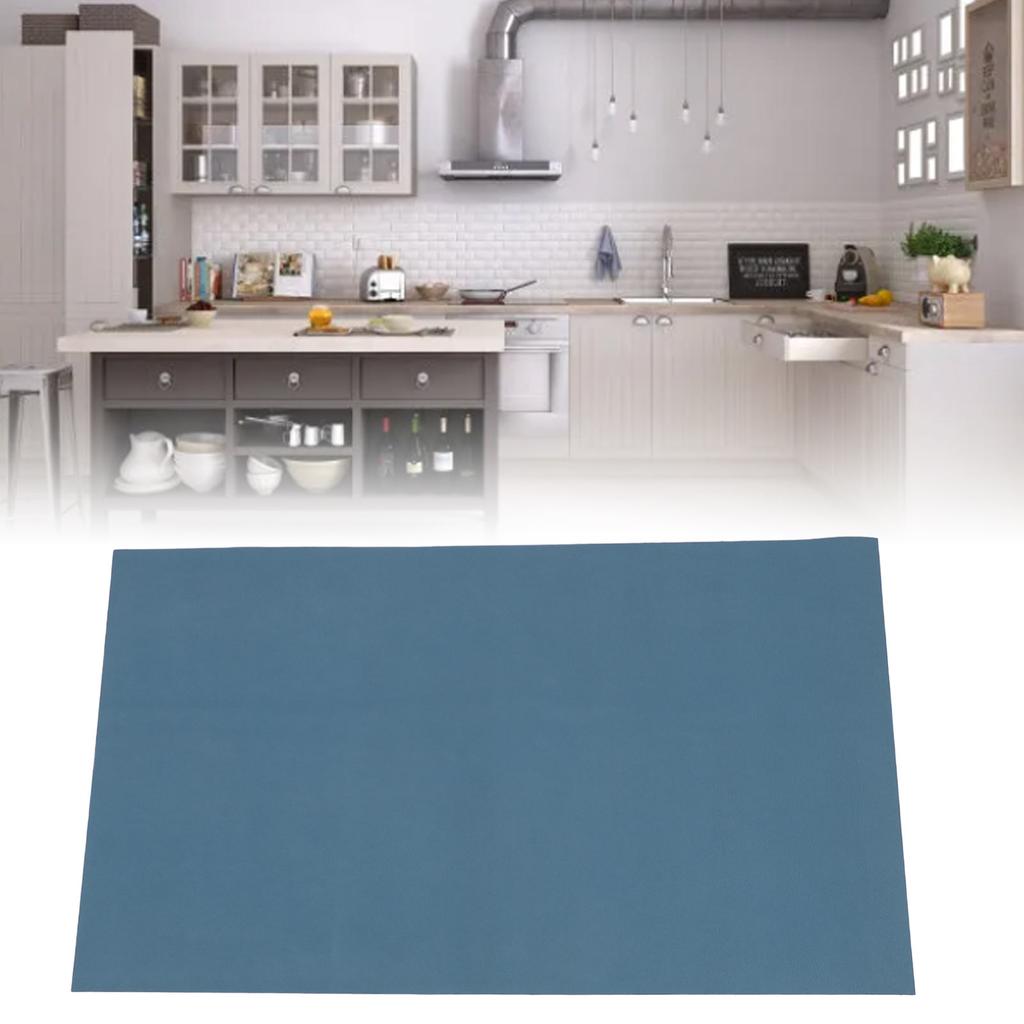 44cm X 76cm Kitchen Floor Mats PU Water Resistant Oil Proof Foot Mats Thickened High Elasticity Floor Rug for Home