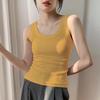 Women's Ice Silk Slimming Knitted Camisole with Chest Pad