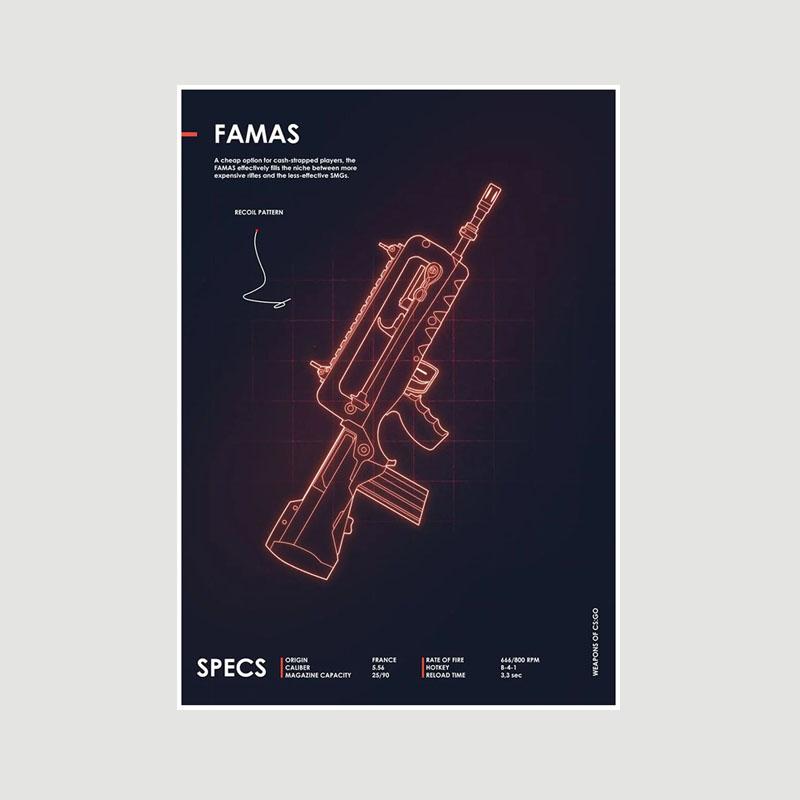 Classic Game CS GO Poster Aesthetic Retro White Paper Ussr Posters Hotel Bar Cafe Home Decor Living Room Decoration Prints Wall Art Painting