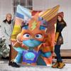 Cute Cartoon Super Zings Blankets Picnic Blanket Warm Flannel Blankets Soft and Comfortable Blanket Bed Linings Birthday Gift