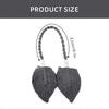 4Pcs Leaf Shape Curtain Tiebacks, Cotton Rope Curtain Holdbacks Home Decoration for Living Room Bedroom avocado green