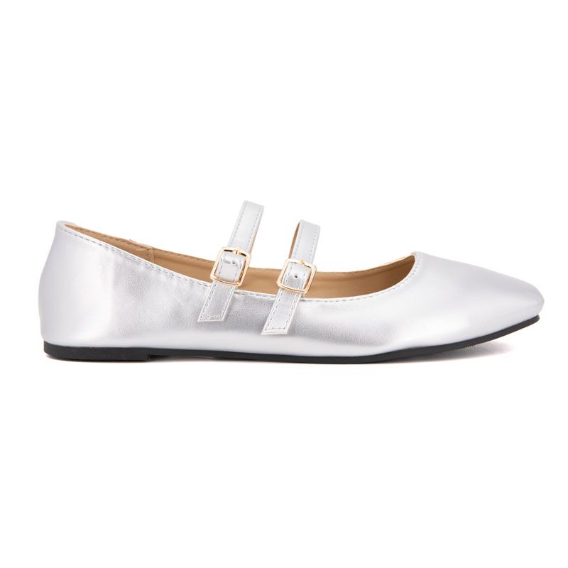 Zayanita Double Strap Ballerinas with Buckles Woman BURTON OF LONDON