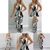 Elegant Multicolor Women Strappy Wide Leg Long Playsuit With V-neck Design