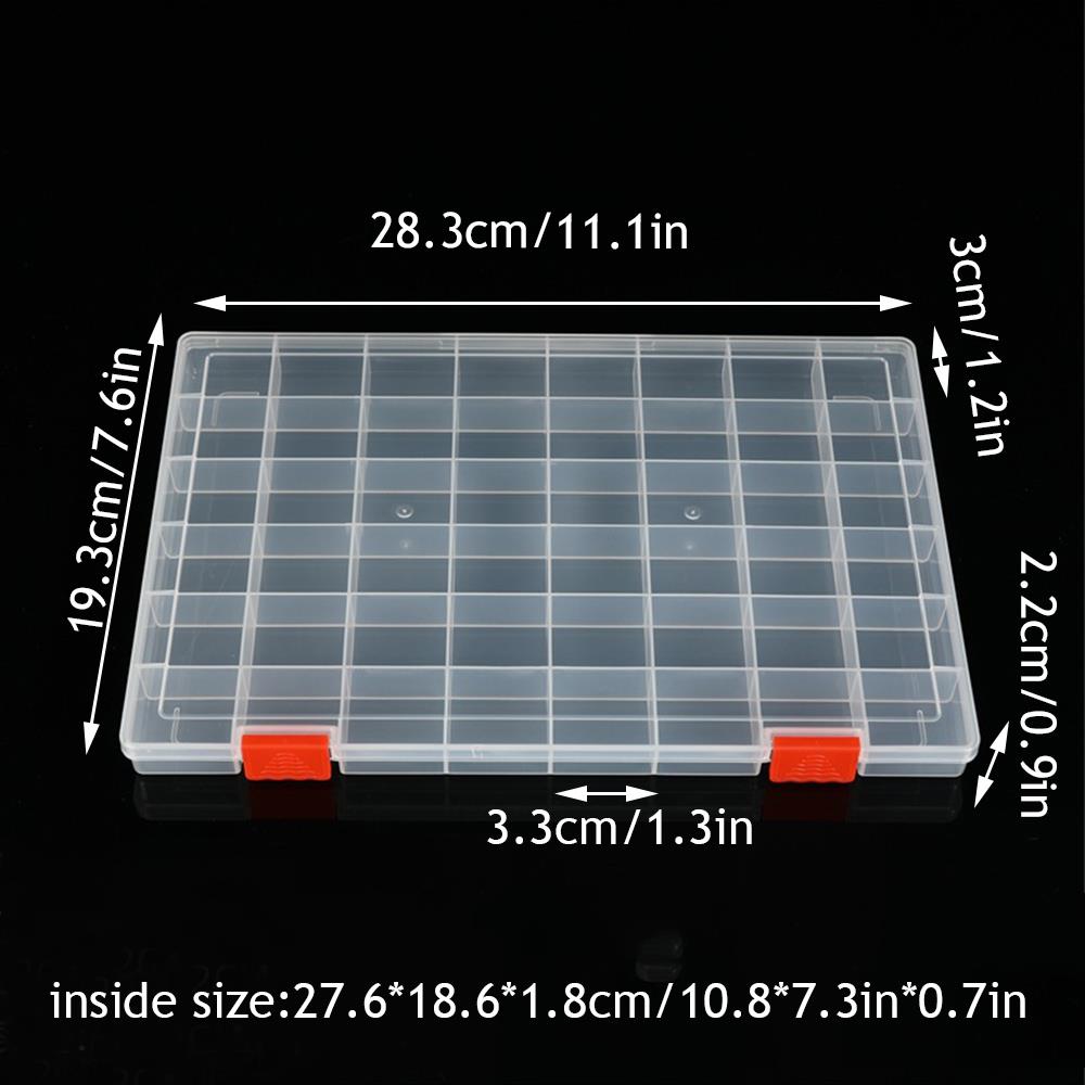 Transparent Compartment Plastic Storage Box Jewelry Earring Box Bead Container Storage Case Display Organizer 11/11/16/18 Grids