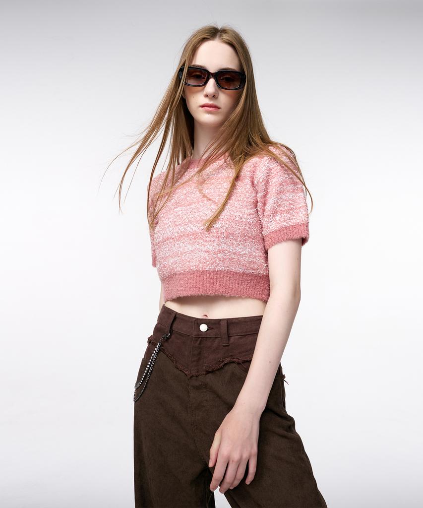 ETMON Corduroy Mix Pants Brown