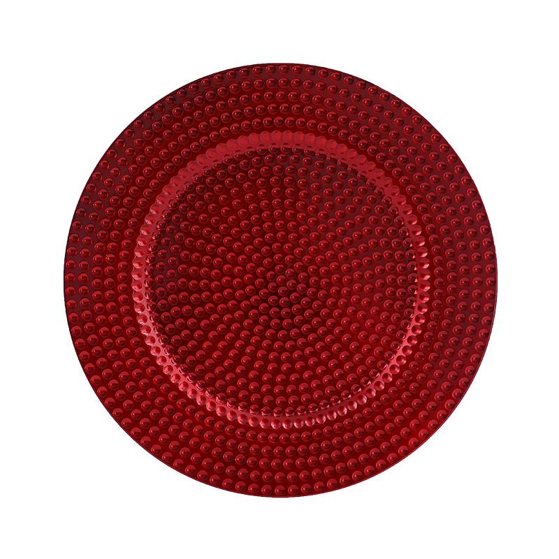 6/12 Stück, 12,9 Zoll, Wiederverwendbare Platzteller, Perfekt für Hochzeit, Weihnachtsdekorationen, gold, silber, blau, schwarz, Rot, roségold